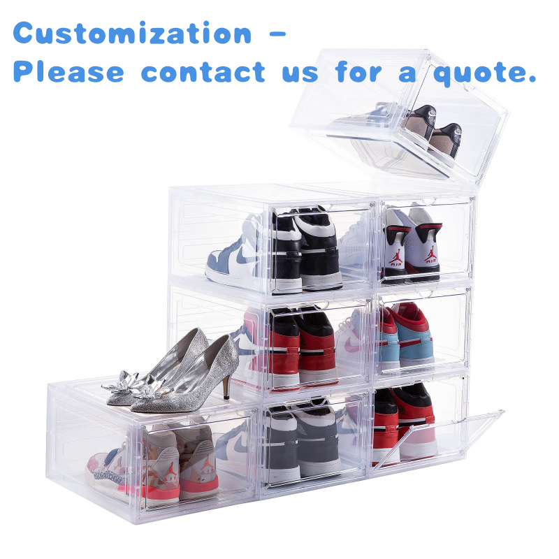 맞춤형 신발 정리함 내구성 있는 플라스틱 신발 상자 스 - Shoe Box Display 리뷰 및 가격