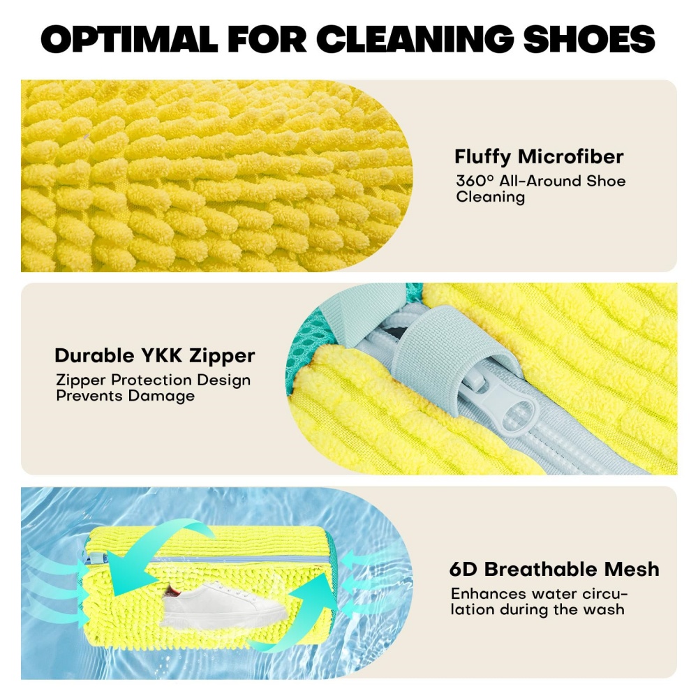 세탁기 및 건조기용 재사용 가능한 신발 세탁 가방 -  - Sneaker Cleaning Kit 리뷰 및 가격