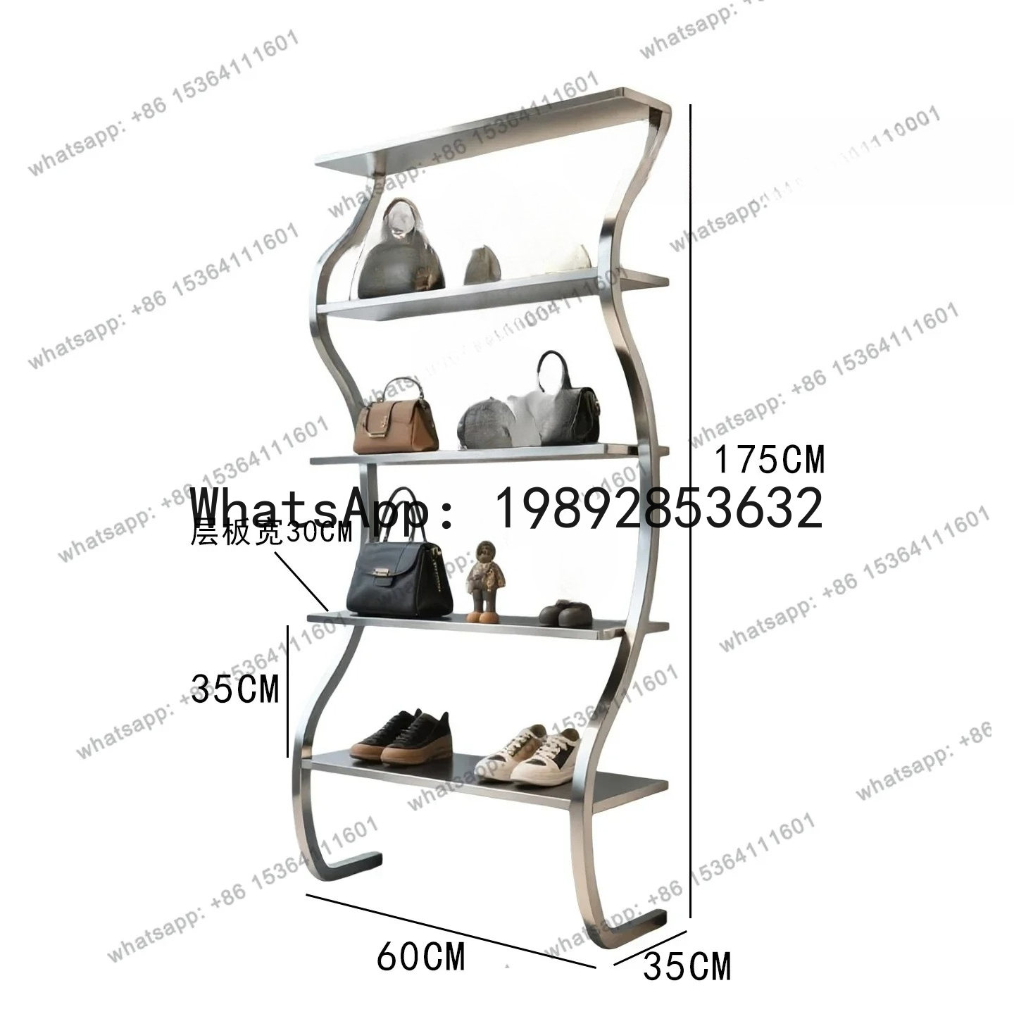 CC 의류 매장 진열대 천장까지 닿는 블라인드 박스 보 - Shoe Box Display 리뷰 및 가격