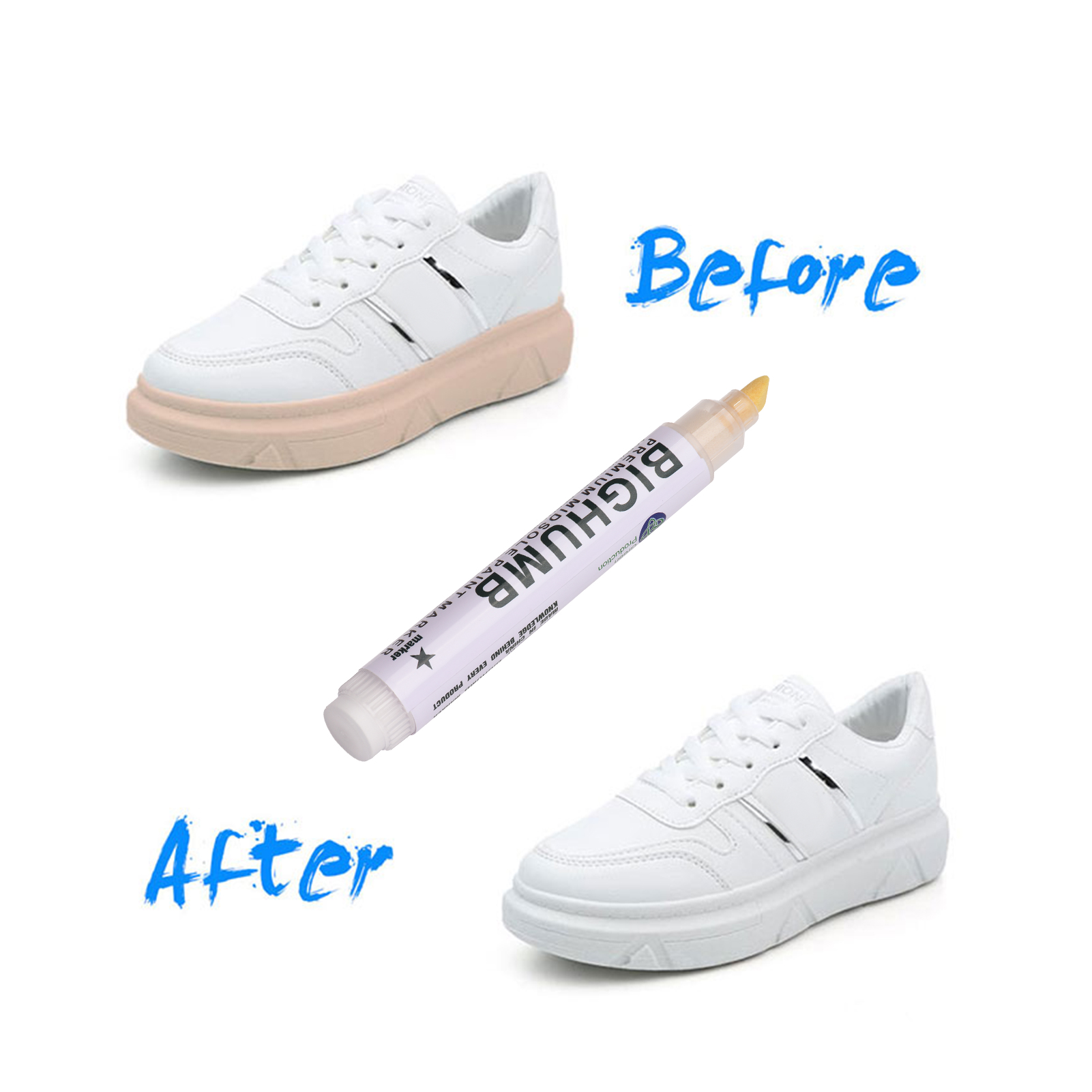 펜 BIGTHUMB 프리미엄 미드솔 페인트 마커 스니커 - Sneaker Care Spray 리뷰 및 가격